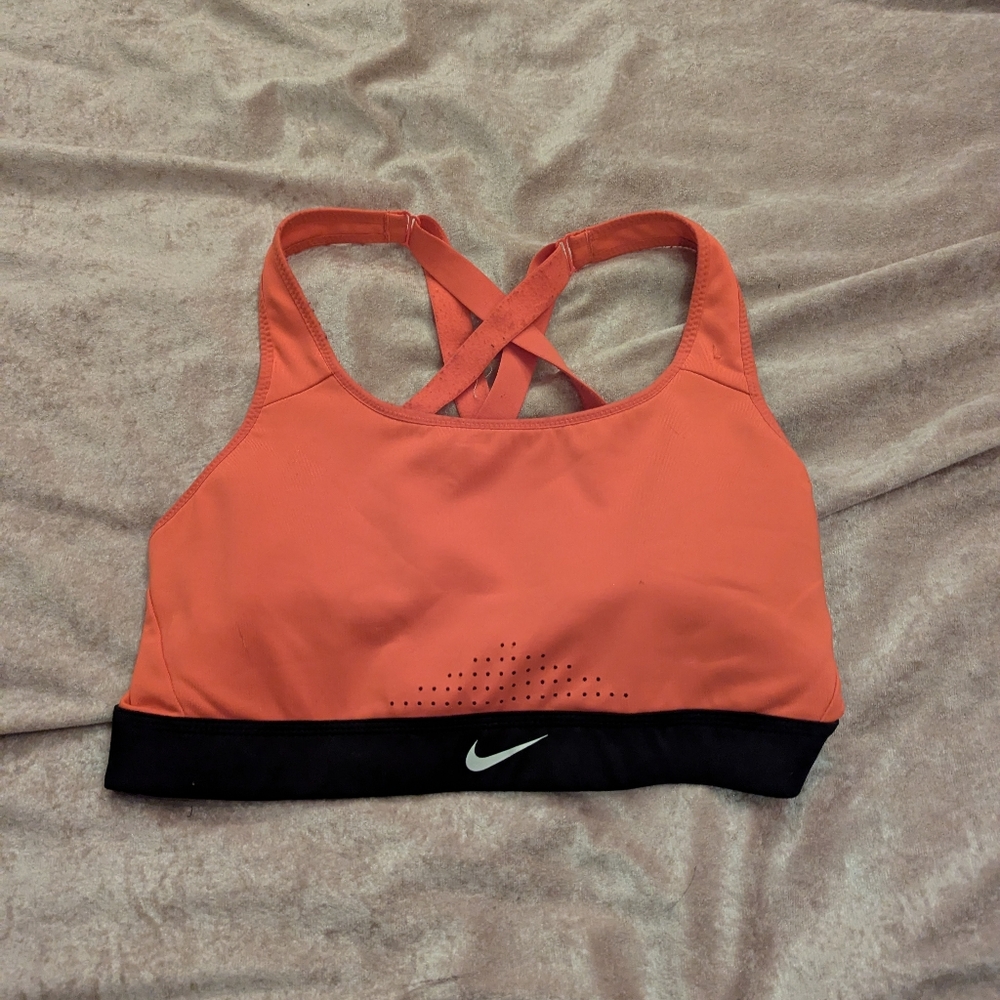 Nike Women's Orange Sports Bra
